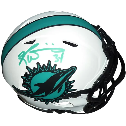 Ricky Williams autographed Miami Dolphins lunar eclipse alternate mini helmet
