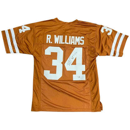Ricky Williams autographed Texas Longhorns jersey #34 orange white