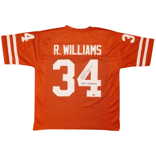 Ricky Williams autographed Texas Longhorns orange jersey #34