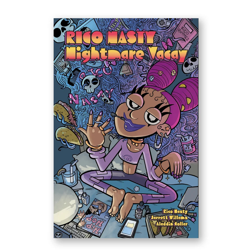 Rico Nasty Space Adventure Comic Book with cartoon character on cover for sci-fi fans