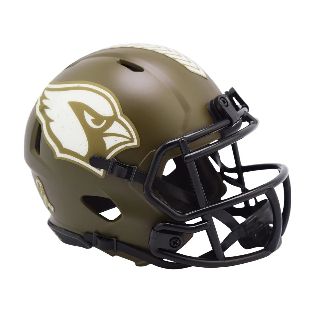 Riddell NFL Salute to Service Gold Black Football Helmet 2022 | Creative Sports | vintageantiquesgifts.com