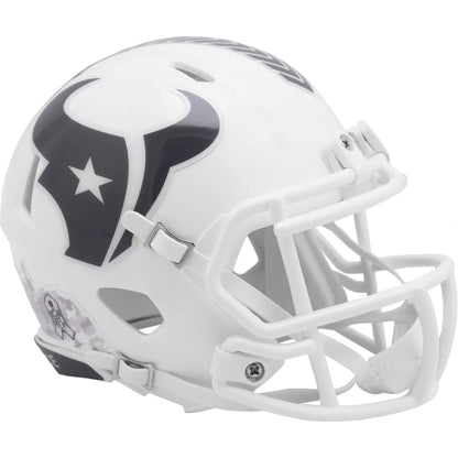 Riddell NFL Salute to Service Texans mini helmet with logo