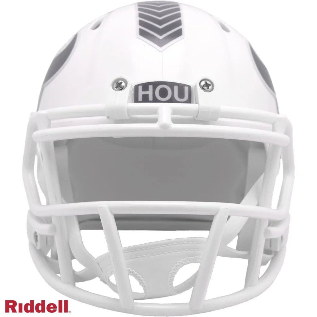 White Riddell Houston Texans Salute to Service mini football helmet