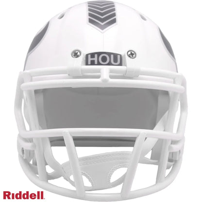 White Riddell Houston Texans Salute to Service mini football helmet