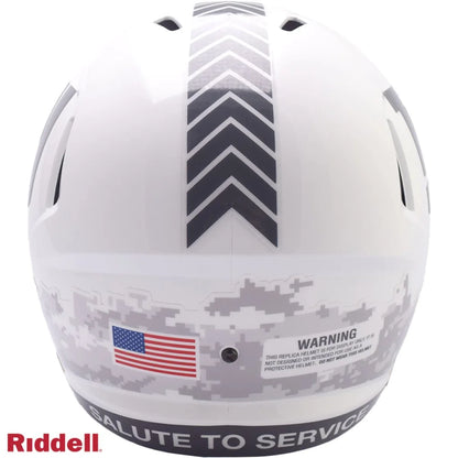 Riddell NFL Salute to Service Military Tribute Football Helmet | Authentic Sports Collectible | vintageantiquesgifts.com