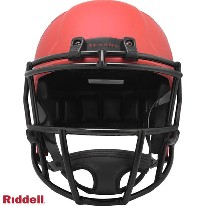 Riddell Rave Matte Red Replica Football Helmet with Black Faceguard