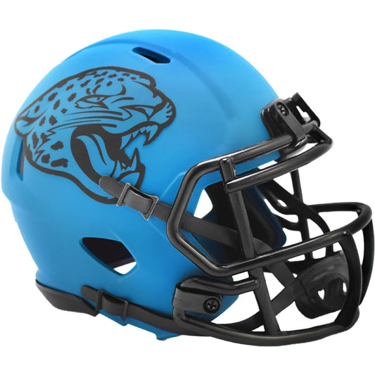 Riddell Rave Mini Football Helmet Features Bold Matte Blue Design | Creative Sports | vintageantiquesgifts.com