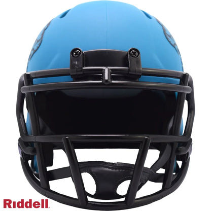Riddell Rave Mini Football Helmet Features Bold Matte Blue Design | Authentic Sports Collectible | vintageantiquesgifts.com
