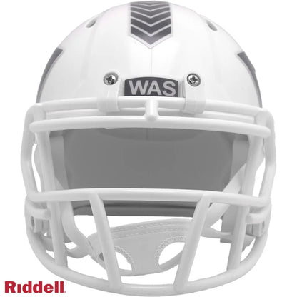 Riddell Salute to Service white NFL helmet with WAS logo