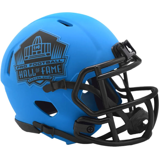 Riddell Speed Mini Football Helmet Features Matte Blue Rave Design | Creative Sports | vintageantiquesgifts.com