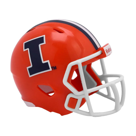 Riddell Speed Pocket Pro Illinois Fighting Illini Mini Helmet | Creative Sports | vintageantiquesgifts.com
