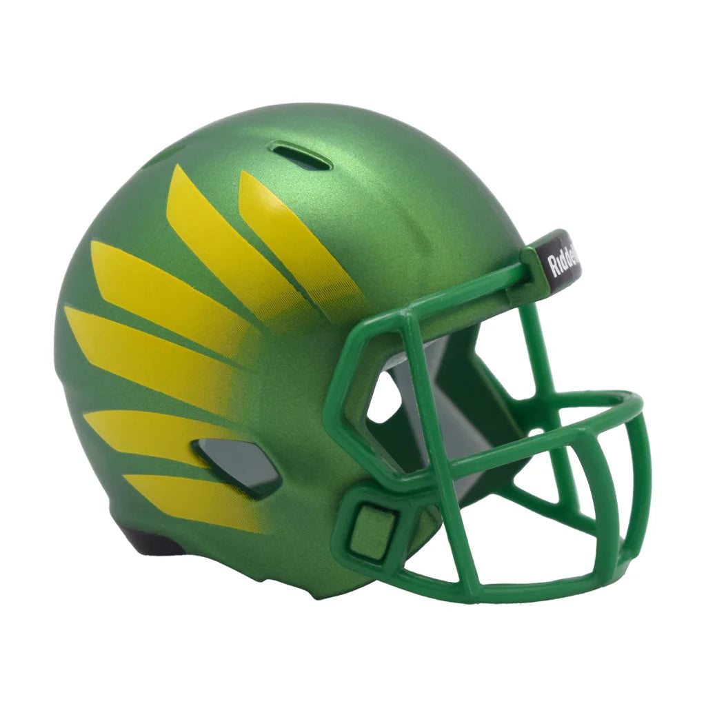 Riddell Speed Pocket Pro mini helmet in green yellow matte
