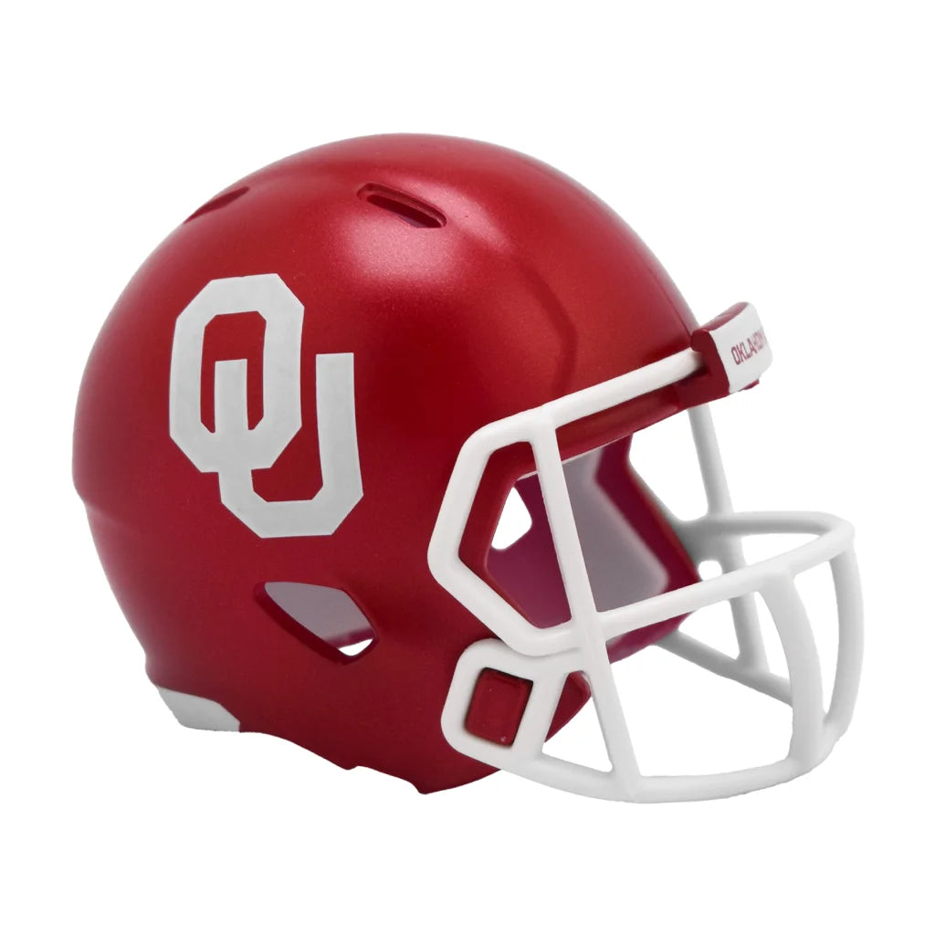 Crimson Oklahoma Sooners Riddell Speed Pocket Pro mini helmet