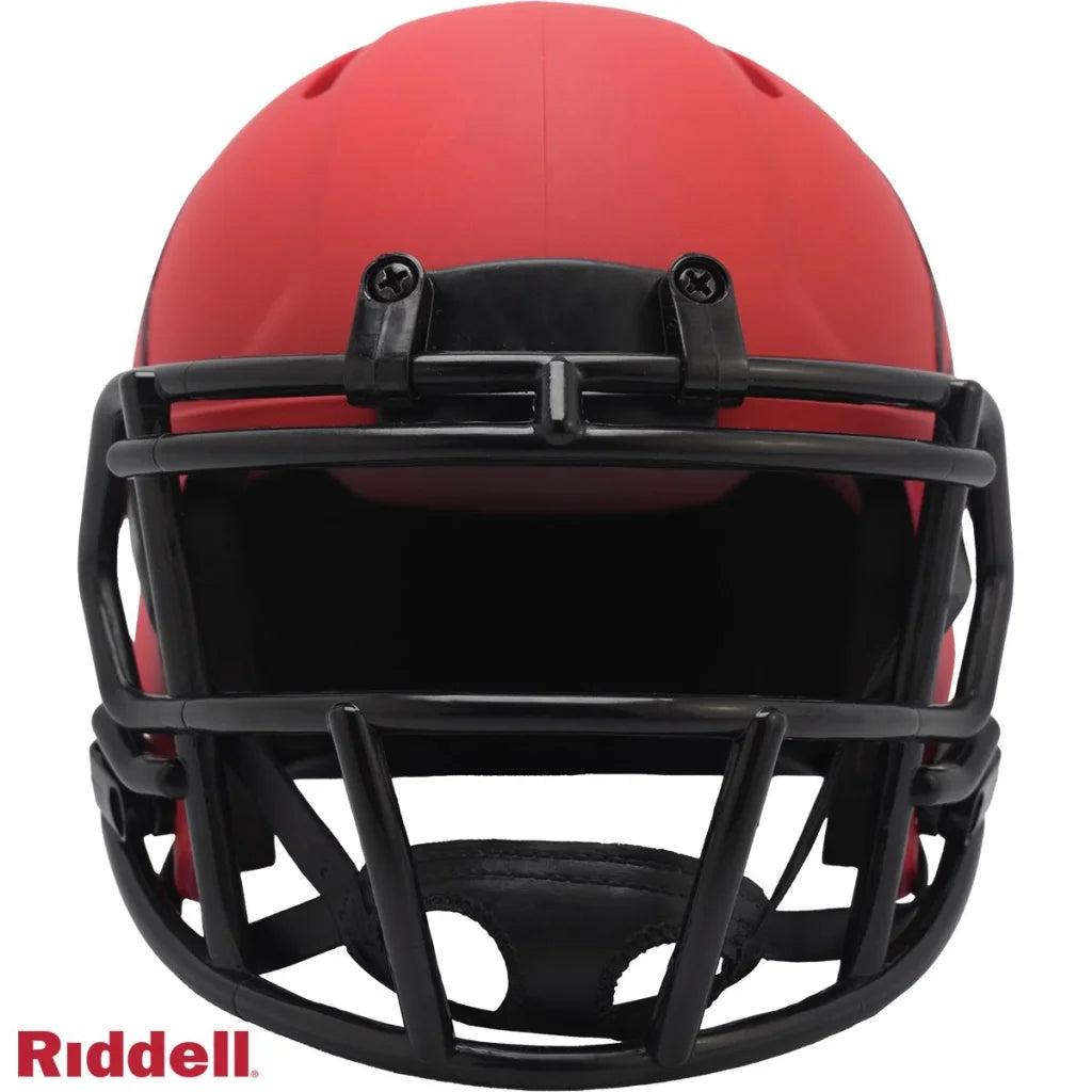 Riddell SpeedFlex Mini Football Helmet Features Matte Red Design | Authentic Sports Collectible | vintageantiquesgifts.com