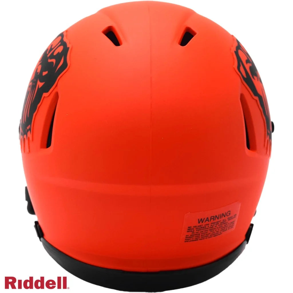 Riddell SpeedFlex Mini Football Helmet Features Orange Matte Design | Authentic Sports Collectible | vintageantiquesgifts.com