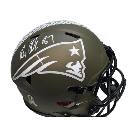 Rob Gronkowski Signed England Pats Salute Authentic Helmet | Creative Sports | vintageantiquesgifts.com