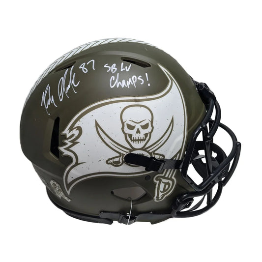 Rob Gronkowski Signed New England Pats Salute Authentic Helmet | Creative Sports | vintageantiquesgifts.com