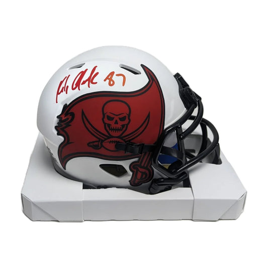 Rob Gronkowski Signed Tampa Bay Bucs Lunar Mini Helmet | Creative Sports | vintageantiquesgifts.com