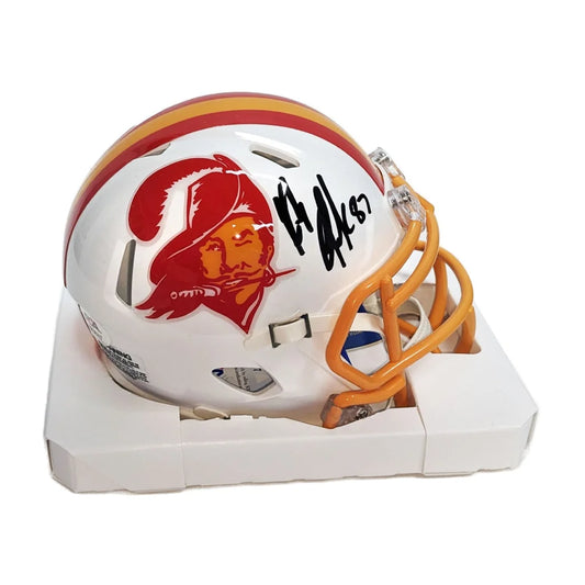 Rob Gronkowski Signed Tampa Bay Bucs Throwback Mini Helmet | Creative Sports | vintageantiquesgifts.com
