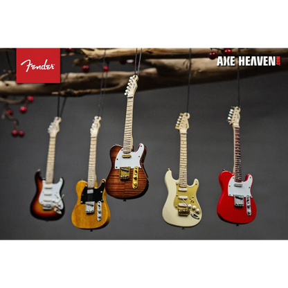 Colorful Axe Heaven Telecaster guitar holiday ornaments