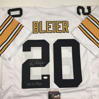 Rocky Bleier Pittsburgh Steelers jersey number 20 with JSA certification