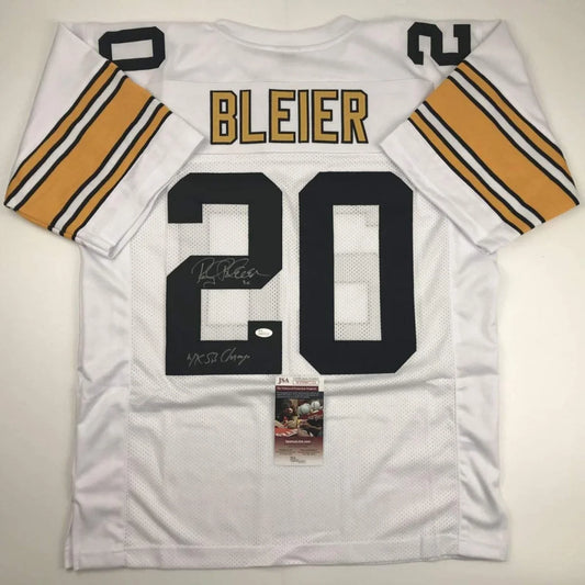 Signed Rocky Bleier Pittsburgh Steelers jersey number 20