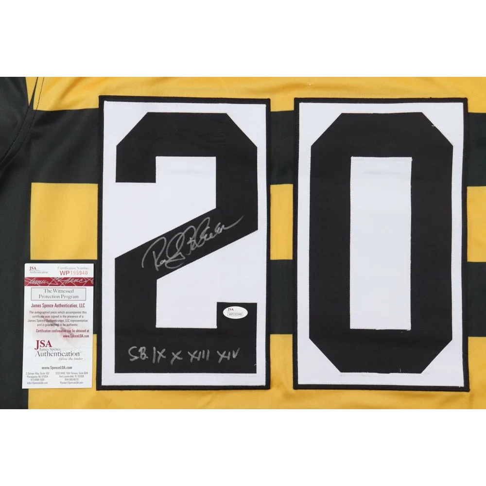 Rocky Bleier signed jersey with number 20 from Super Bowl Champion collectible