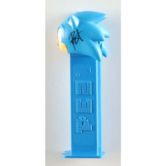 Roger Craig Smith signed blue Sonic the Hedgehog PEZ dispenser