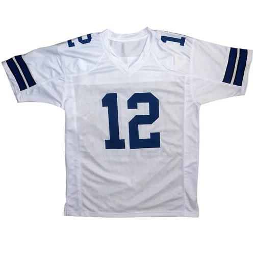 Roger Staubach autographed Dallas Cowboys white #12 jersey
