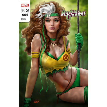 Yellow and green Rogue and Gambit X-Men bikini by Nathan Szerdy