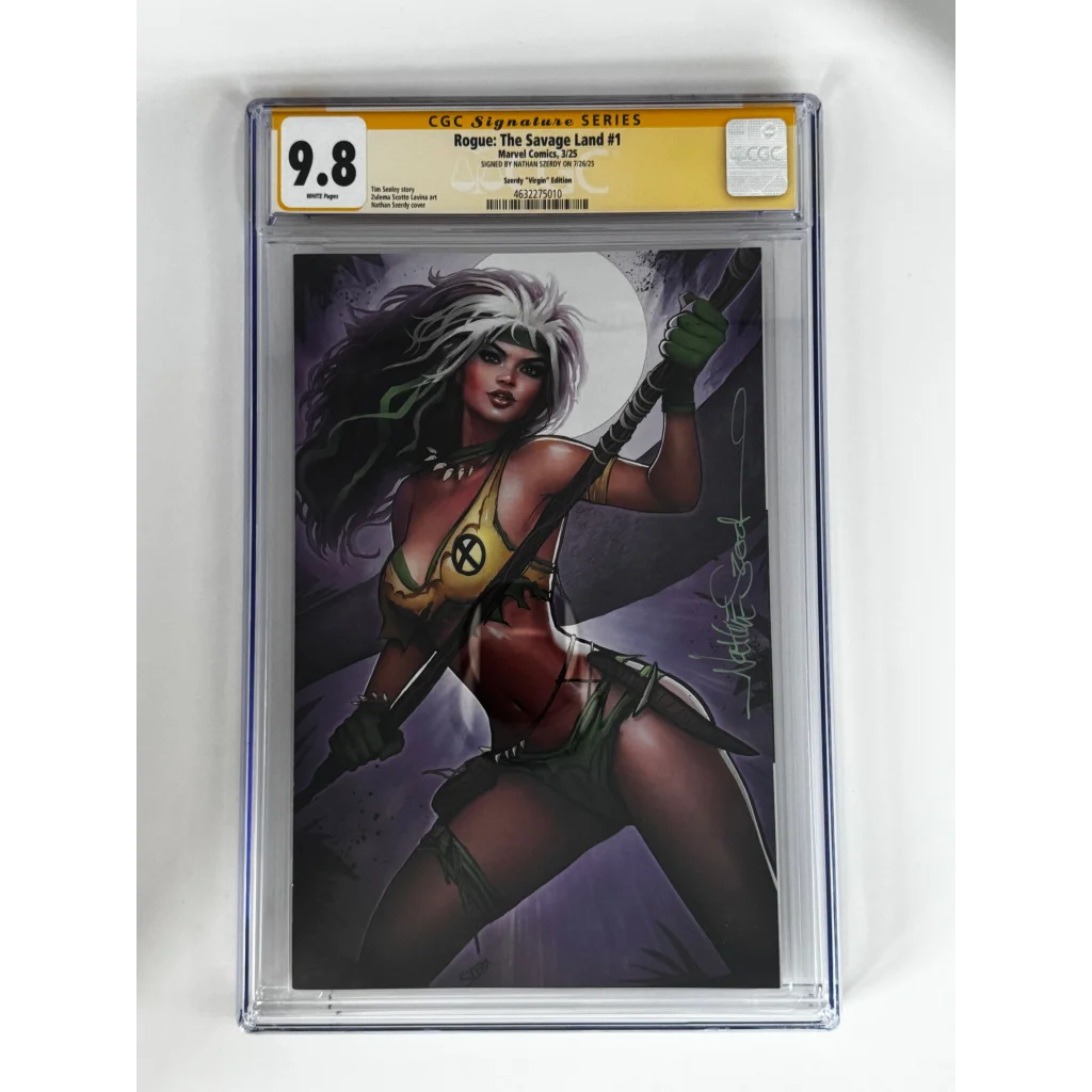 Signed Rogue Savage Land #1 Szerdy exclusive virgin CGC 9.8 yellow label