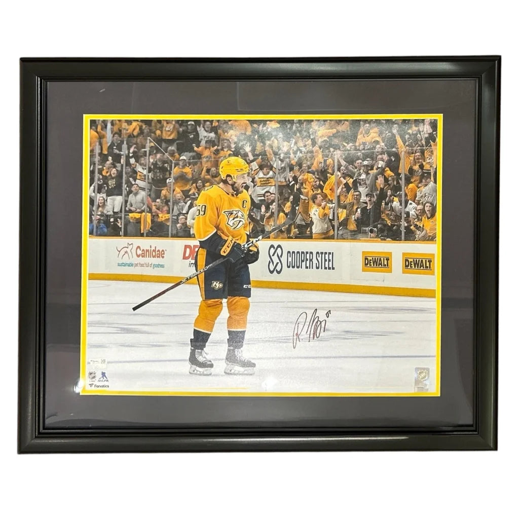 Roman Josi autographed Nashville Predators deluxe framed 16x20 photo