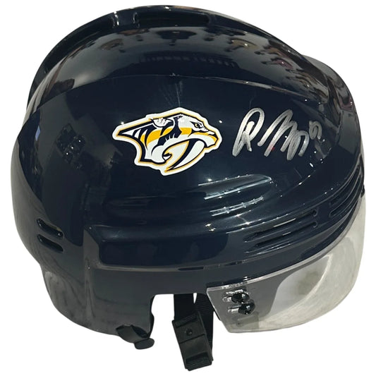 Roman Josi autographed Nashville Predators mini hockey helmet