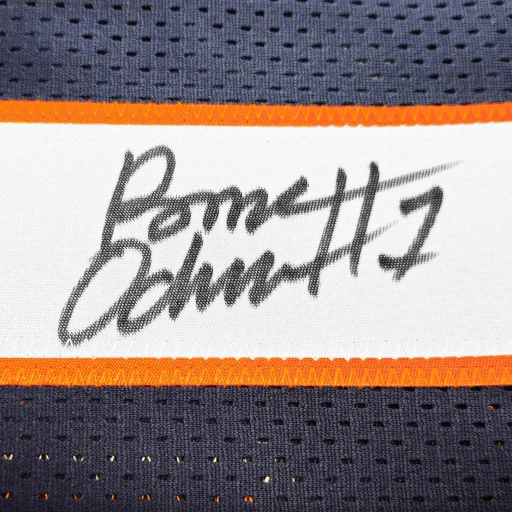 Rome Odunze autographed Chicago Bears navy blue orange mesh jersey