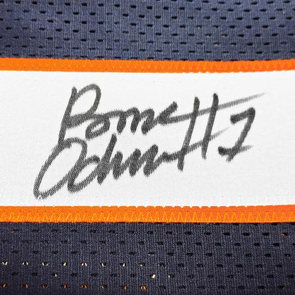 Rome Odunze autographed Chicago Bears navy blue orange mesh jersey