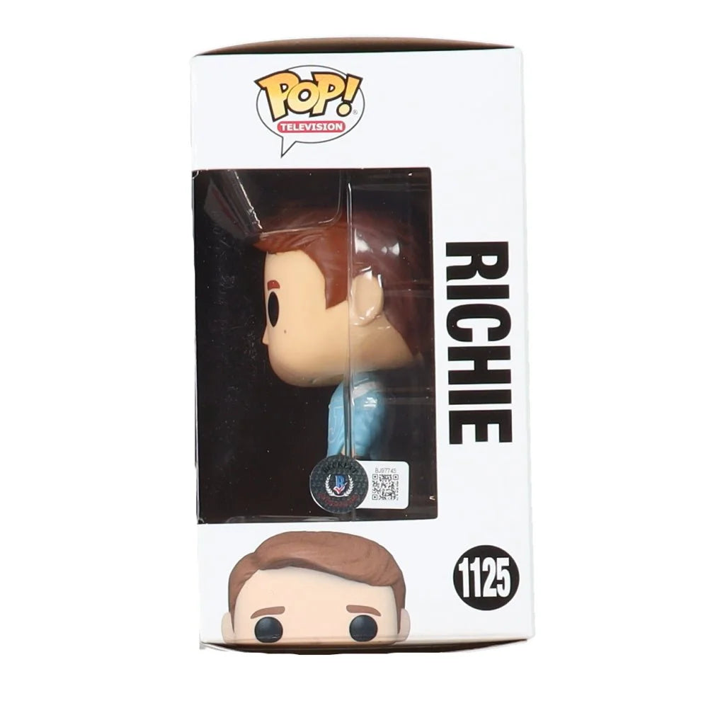 Funko Pop Richie Cunningham vinyl figure in box, Ron Howard signed Happy Days collectible