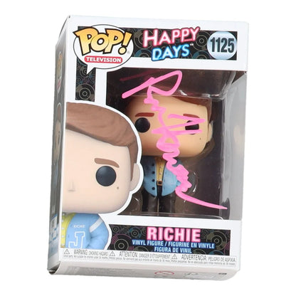 Ron Howard signed Happy Days Richie Funko Pop figure in box, collectible vinyl toy
