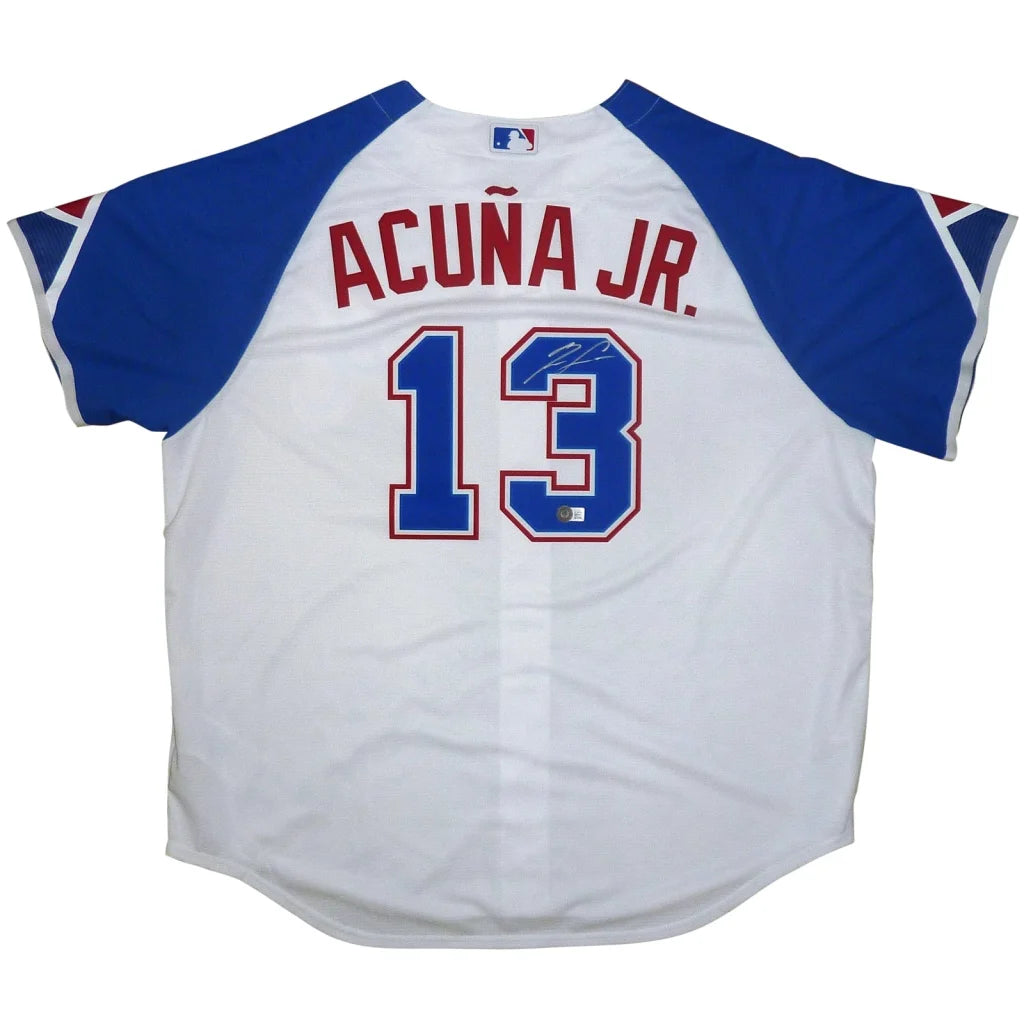 Ronald Acuna Jr. autographed Atlanta Braves City Connect jersey with number 13