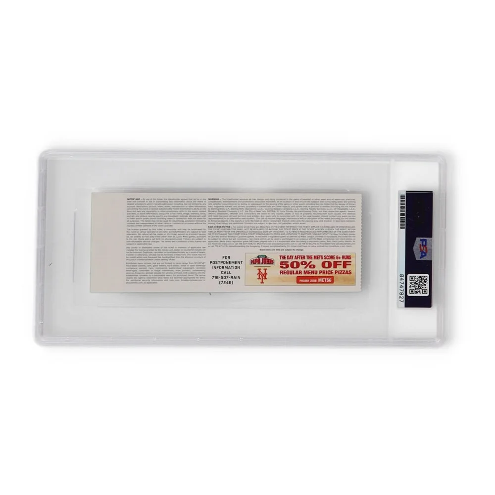 Graded Atlanta Braves Ronald Acuna signed trading card in protective slab for collectors