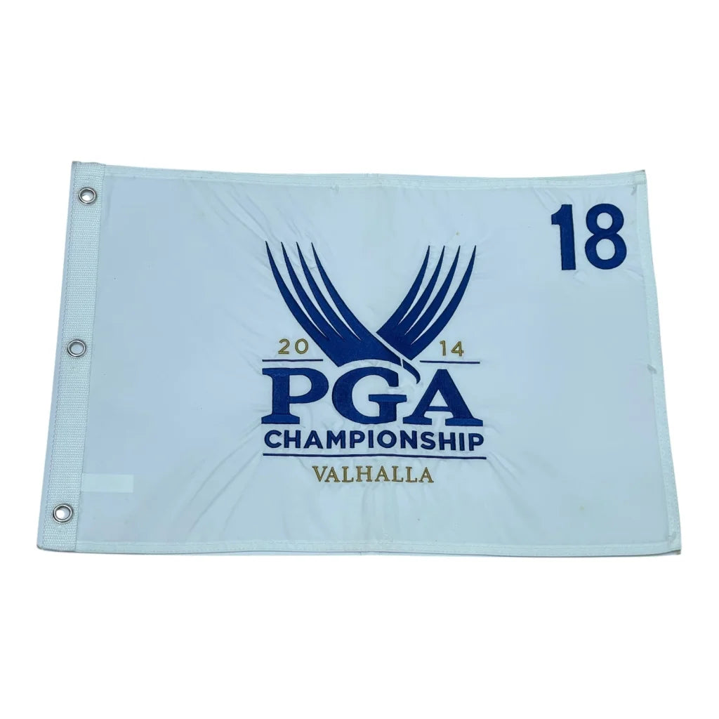 Rory McIlroy 2014 PGA Championship golf pin flag with eagle logo