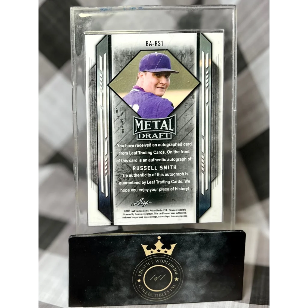 Russell Smith 2019 Topps Chrome Metal Draft Auto from Prestige Worldwide