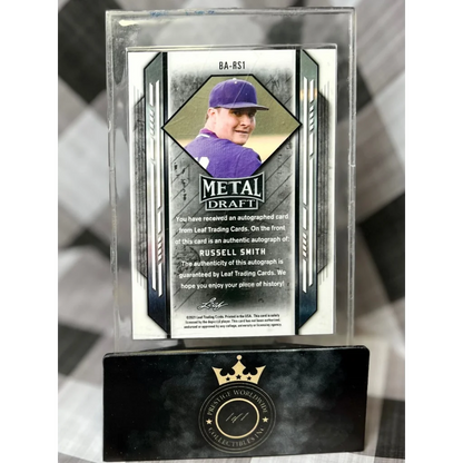 Russell Smith 2019 Topps Chrome Metal Draft Auto from Prestige Worldwide