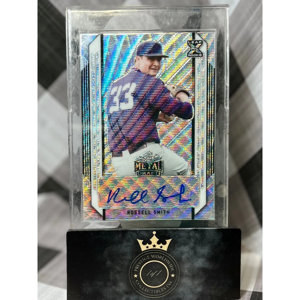 Russell Smith 2019 Topps Chrome Metal Draft Auto from Prestige Worldwide
