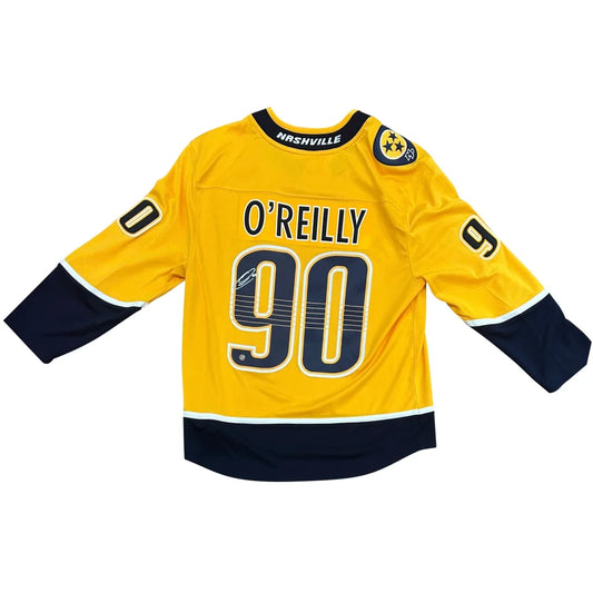 Ryan o’reilly autographed nashville predators gold #90 jersey