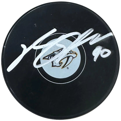 Autographed Nashville Predators hockey puck with Ryan O’Reilly signature