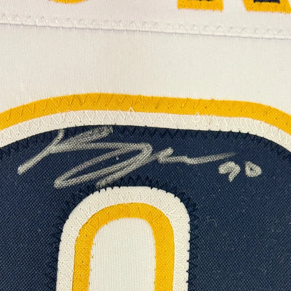 Ryan O’Reilly autographed Nashville Predators white #90 jersey display frame
