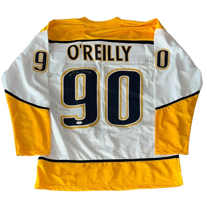 Ryan O’Reilly autographed Nashville custom hockey jersey, white #90
