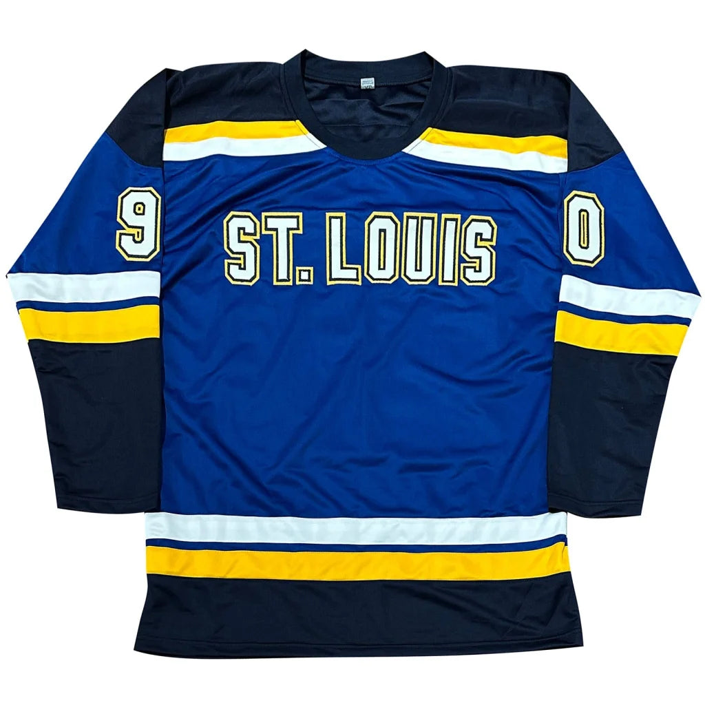 Ryan O’Reilly autographed blue St. Louis custom hockey jersey #90 JSA