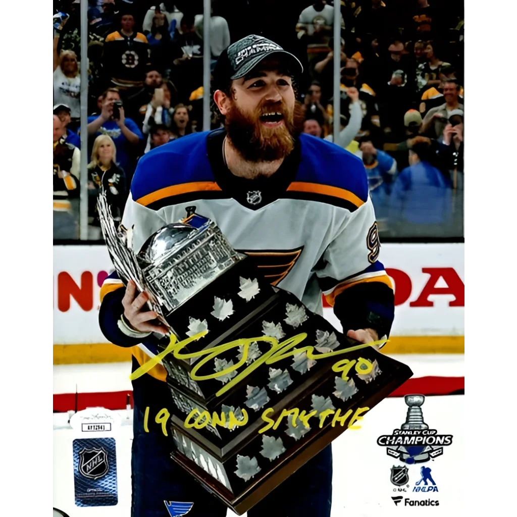 Ryan O’Reilly autographed St Louis Blues Conn Smythe 8x10 photo with 19