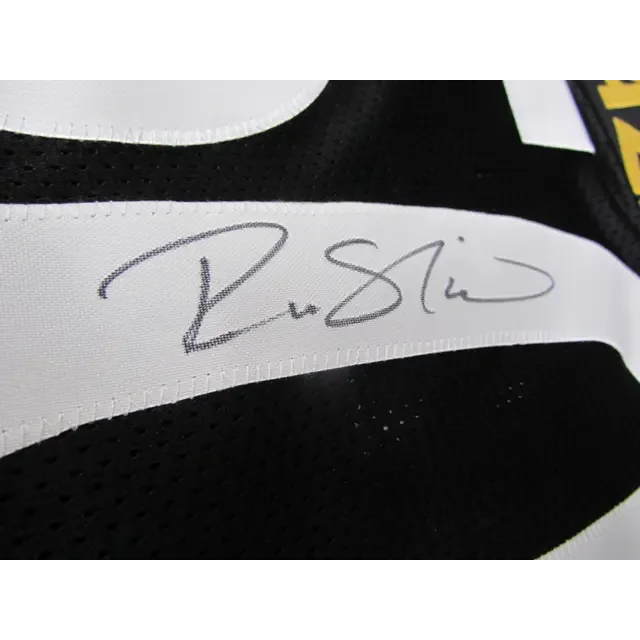 Black and white striped Ryan Shazier signed jersey Pittsburgh Steelers NFL XL